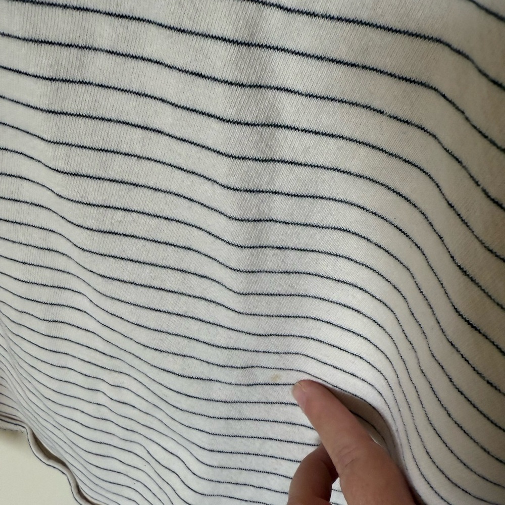 Caslon French Terry Hooded Stripe Dress with Kangaroo Pocket in Size 3X - Picture 7 of 12